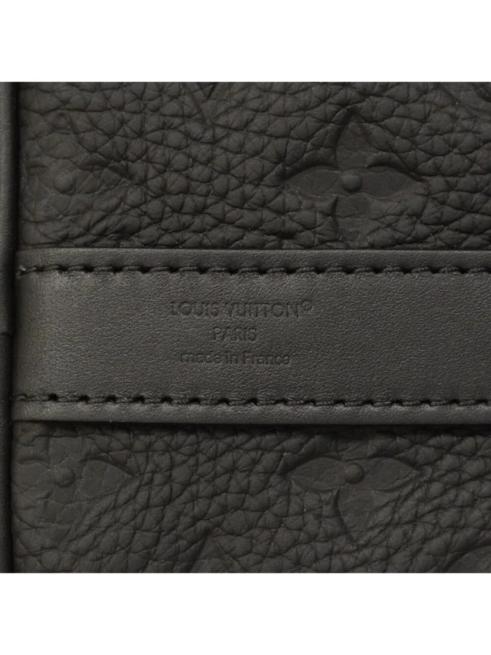 Louis Vuitton Handbag Monogram Taurillon Keepall Bandouliere 25 Black 2-Way
